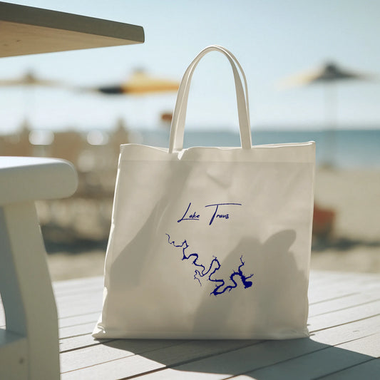 lifestyle image of Lake Travis Texas Tote Bag