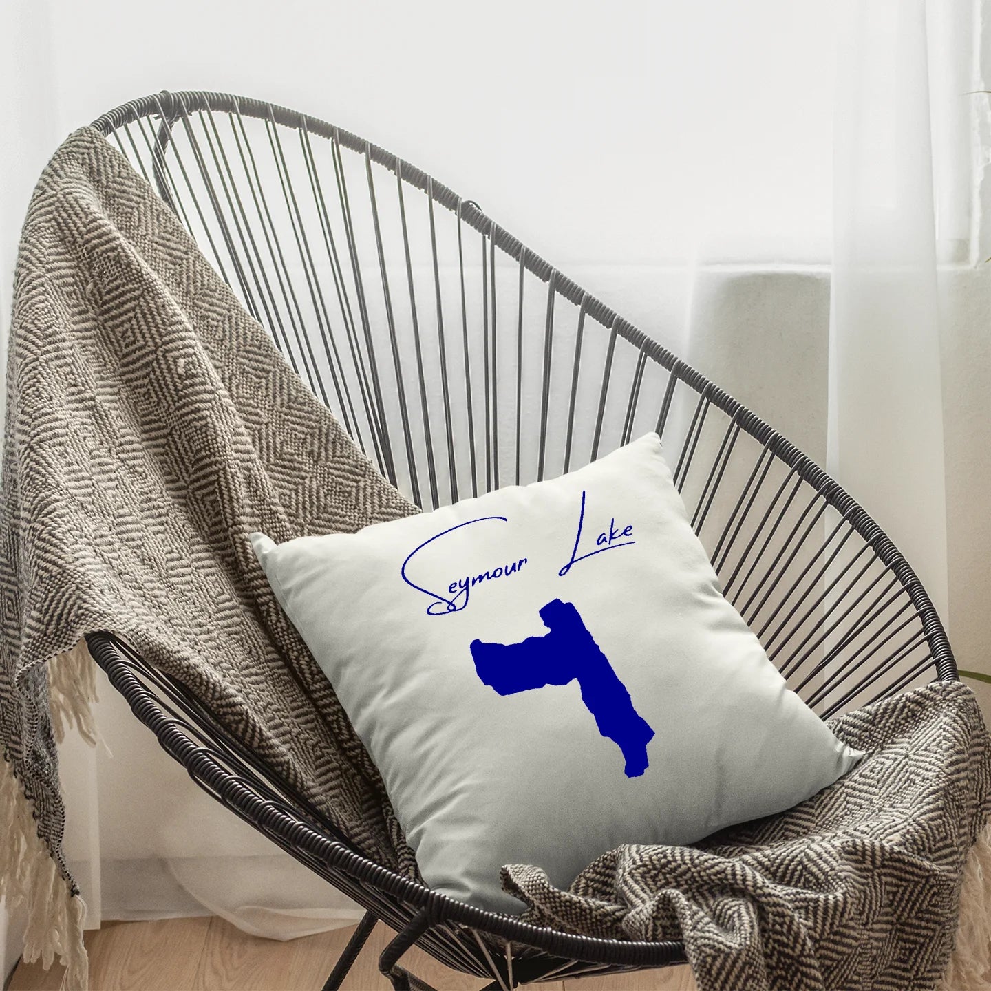 lifestyle image of Seymour Lake Vermont Pillow