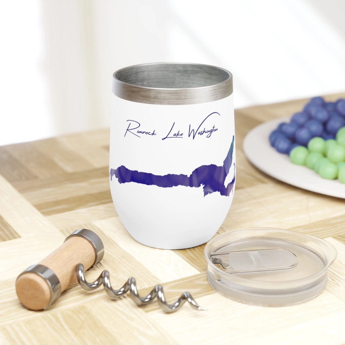 Washington  Rimrock Lake  Wine Tumbler lifestyle view