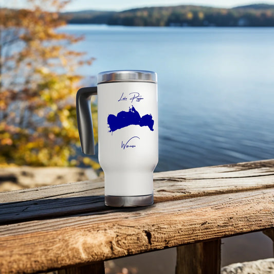 lifestyle image of Lake Poygan Wisconsin Travel Mug