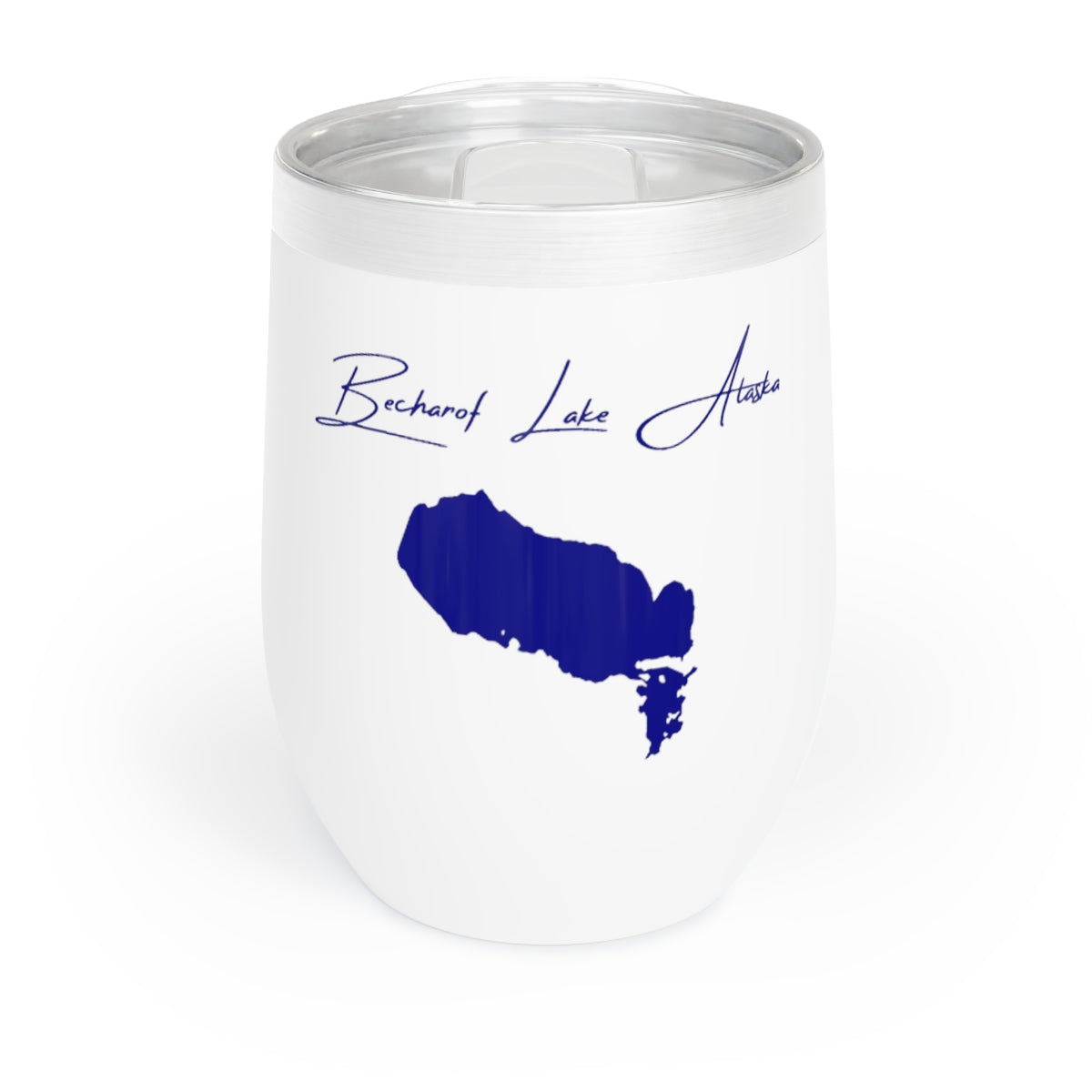 Alaska  Becharof  Lake  Wine  Tumbler  front  position  view  from  front  white